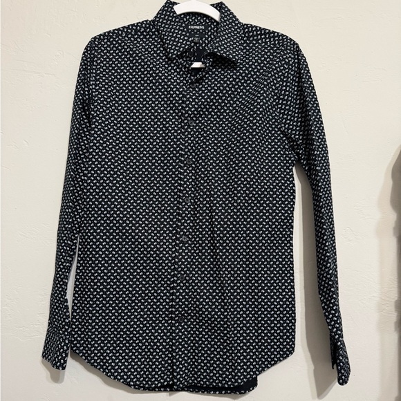Express Slim Floral Dress Shirt (S) - Picture 1 of 3